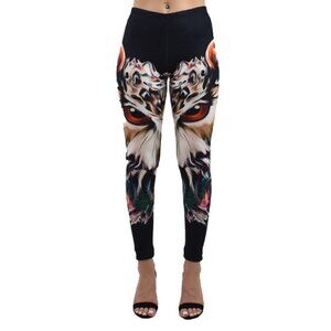 ❤️ DENIMAXX Black King Owl Leggings Size XS